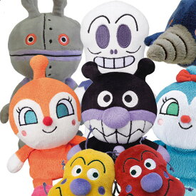 【アンパンマン ぬいぐるみ セット】 プリちぃビーンズS plus ばいきんまんたち7人セット ばいきんまん ドキンちゃん コキンちゃん だだんだん2号 かびるんるん もぐりん 1歳 2歳 3歳 誕生日 プレゼント セガトイズ