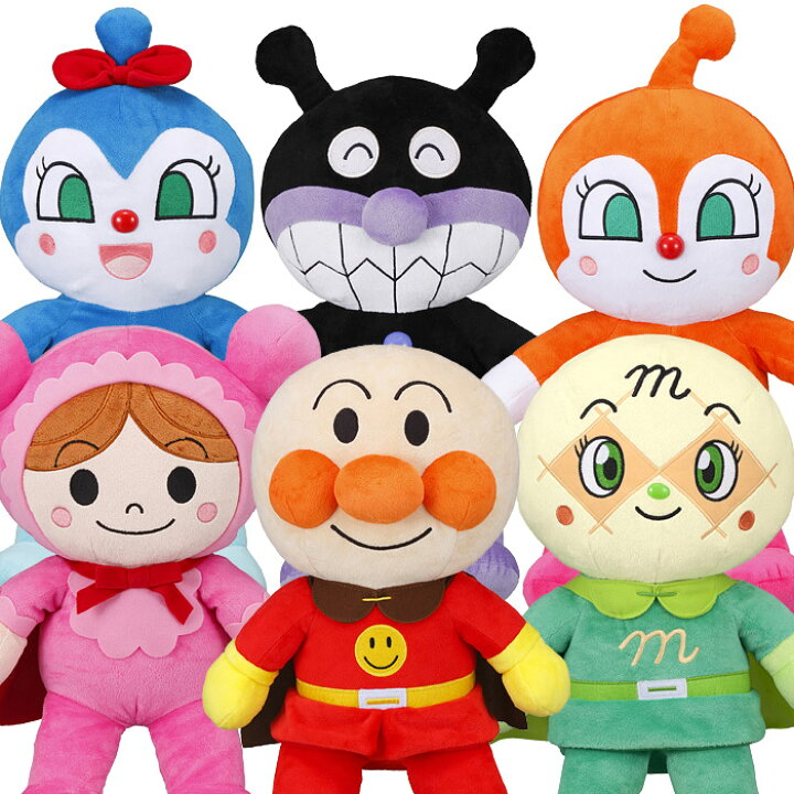 楽天市場】アンパンマン ふわりんスマイルぬいぐるみS plus 6種類  