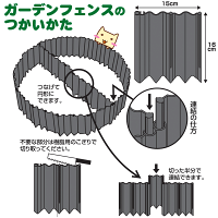 ガーデンフェンス60枚入りADP-260【使い方】