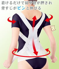 お医者さんのがっちり背すじベルト【背筋がピン!】