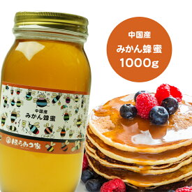 中国産純粋ミカンはちみつ 1000g 送料無料 ミカン蜂蜜 ミカンはちみつ ミカン 中国産 蜂蜜 外国産 ハニー はちみつ 非加熱 【まとめ買いSALE対象】 〔Honey House〕【item】