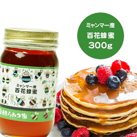 【20％OFFクーポン配布】ミャンマー産純粋百花はちみつ 300g 百花はちみつ ミャンマー産 蜂蜜 外国産 ハニー はちみつ 非加熱【まとめ買いSALE対象】 〔Honey House〕