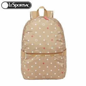 LeSportsacCARRIER BACKPACK3504 F103LUCKY DOTレスポートサック キャリア バックパックラッキードットバックパック,リュックアメリカ正規SHOP水玉、てんとう虫