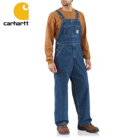 【あす楽対応】CarharttWASHED DENIM BIB OVERALLS R07カーハートデニムオーバーオールサロペットアウトドア,DIY,ガレージ,作業正規SHOP購入,factory second