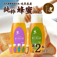 養蜂場から産地直送! 国産 はちみつ【選べる 倒立容器500g×2本セット 】 蜂蜜 ハチミツ 非加熱 純粋 完…