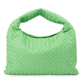 【中古】【未使用品】【現行品】ボッテガヴェネタ　イントレチャート　ホップ　ホーボー　レザー　ショルダーバッグ グリーン、Bottega Veneta Intrecciato Hobo Leather Shoulder bag Green、W40cm×H31cm×D5cm