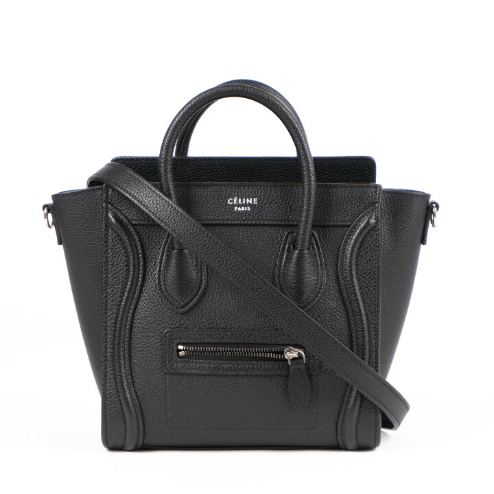 楽天市場】【美品】【中古】 セリーヌ CELINE ラゲージ ナノショッパー 