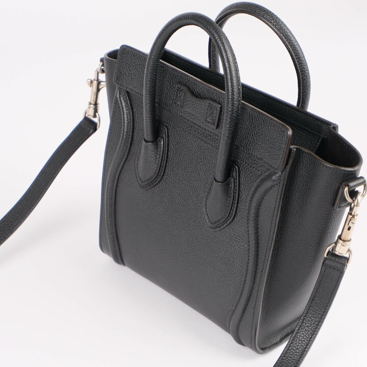 楽天市場】【美品】【中古】 セリーヌ CELINE ラゲージ ナノショッパー 