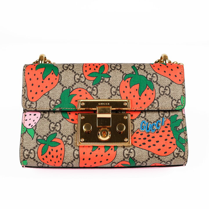 楽天市場】【美品】GUCCI グッチ パドロック ストロベリー チェーン 