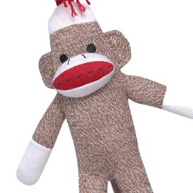 ソックモンキー Sock Monkey ぬいぐるみ 靴下のお猿さん おさる サル 編みぐるみ 約37cm クラシック トラディショナル おもちゃとして、またインテリアにもおすすめ！ ベビー/キッズ/子供/男の子/女の子 ボーイズ ガールズ