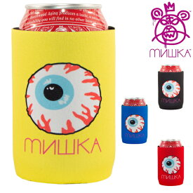 【メール便可】MISHKA ミシカ KEEP WATCH キープウォッチ 目玉柄 クージー 保冷のできるドリンクホルダー バーベキューやピクニック フェスやパーティに！小物/雑貨