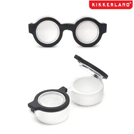 【メール便可】KIKKERLAND キッカーランド 携帯 コンタクトレンズ ケース めがね 眼鏡型 丸めがね ロイド ラウンド メガネ 雑貨レンズケース プレゼントとしてもおすすめです小物/雑貨 NEW