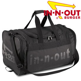 【送料無料】In-N-Out Burger イン・アンド・アウト バーガー ダッフルバッグ トラベルバッグ ボストンバッグ 旅行 合宿 荷物の多い時に！ アメリカ 西海岸 カリフォルニアで人気のハンバーガーショップのグッズです！