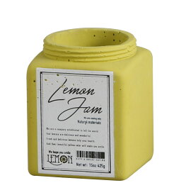 【JL-801-YE】ジャムポット イエロー☆ジャムの瓶をイメージして作られたかわいい植木鉢♪