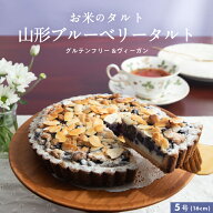 【季節限定】お米のタルト 山形ブルーベリータルト【5号／16cm】 【グルテンフリー＆ヴィーガン】ヴィー…