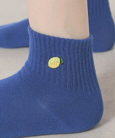 【最大2000円OFFクーポン♪】靴下 ソックス ショート丈 刺繍 ワンポイント 綿混 ベーシックカラー レディース Honeys ハニーズ ワンポイントショート丈ソックス