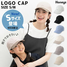 帽子 キャップ ベースボールキャップ ロゴ ツイル デニム サイズ調整 アウトドア カジュアル レディース Honeys ハニーズ ロゴキャップ