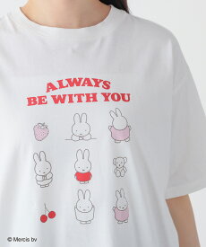 トップス Tシャツ 半袖Tシャツ カットソー 半袖 コットン 綿 UVカット ミッフィー キャラクター レディース Honeys ハニーズ ミッフィー／ゆるTシャツ
