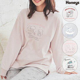 ＼限定クーポン配布中♪／ルームウェア 部屋着 サンリオキャラクターズ キャラクター 上下セット レディース Honeys ハニーズ サンリオキャラクターズ／ルームウェア（上下セット）