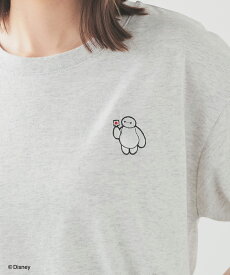 【期間限定クーポン♪】トップス Tシャツ 半袖Tシャツ ディズニー カットソー 半袖 ベイマックス キャラクター プリント 刺繍 レディース Disney Honeys ハニーズ ベイマックス／ゆるT