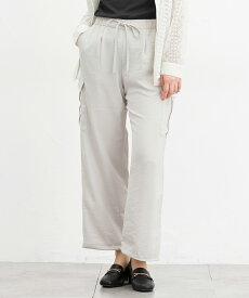 【最大2000円OFFクーポン♪】SALE ボトムス パンツ カーゴパンツ ストレートパンツ 大きいサイズ きれいめ 2way ワッシャー加工 無地 レディース セール Honeys ハニーズ きれいめカーゴパンツ