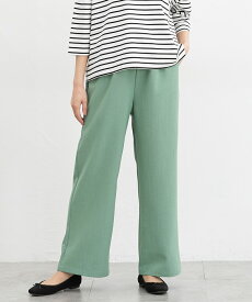 【最大2000円OFFクーポン♪】SALE ボトムス パンツ イージーパンツ ストレートパンツ 麻調素材 無地 ウエストゴム ベーシックカラー レディース セール Honeys ハニーズ イージーストレートパンツ