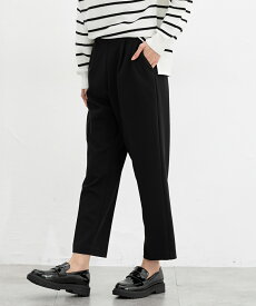 ■期間限定クーポン配布中♪■ボトムス パンツ 抗菌 抗菌防臭 防臭 オフィス きれいめ テーパード ジョーゼット 無地 ベーシックカラー レディース Honeys ハニーズ テーパードパンツ
