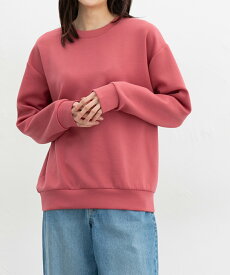 ■期間限定クーポン配布中♪■トップス スウェット 長袖 男女兼用 ユニセックス クルーネック ストレッチ ドロップショルダー 無地 シンプル レディース Honeys ハニーズ きれいめスウェット