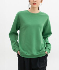 ＼期間限定クーポン配布中♪／SALE トップス スウェット 長袖 男女兼用 ユニセックス クルーネック ストレッチ ドロップショルダー 無地 シンプル レディース セール Honeys ハニーズ きれいめスウェット