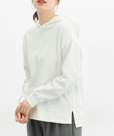 SALE トップス スウェット 長袖 コットン 綿 パーカー プルパーカー ゆったり ロゴ プリント フード USAコットン レディース セール Honeys ハニーズ ロゴゆるパーカー