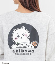 【最大2000円OFFクーポン♪】トップス トレーナー スウェット 長袖 ちいかわ キャラクター ゆったり 綿混 裏毛 刺繍 プリント レディース Honeys ハニーズ ちいかわ／ゆるトレーナー