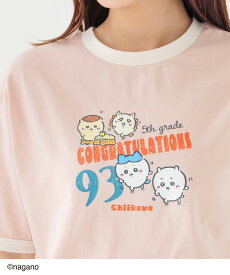 【期間限定クーポン配布中】ちいかわ Tシャツ トップス 半袖Tシャツ カットソー 半袖 キャラクター プリント 綿混 クルーネック レディース Honeys ハニーズ ちいかわ／Tシャツ