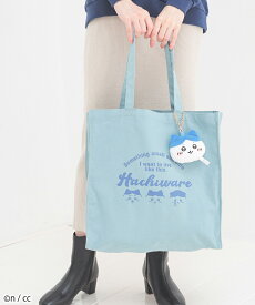 ■10%OFFクーポン配布中♪■ちいかわ バッグ トートバッグ グッズ マスコット付 マスコットつき 鞄 キャンバスバッグ プリント 通学 A4 キャラクター レディース グッズ Honeys ハニーズ ちいかわ／トート