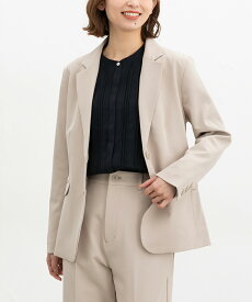 ＼期間限定クーポン配布中♪／アウター セットアップ セレモニー ビジネス フォーマル ママスーツ 入学式 卒業式 入園式 卒園式 ウォッシャブル 大きいサイズ オフィス きれいめ レディース Honeys ハニーズ 2つ釦テーラードジャケット