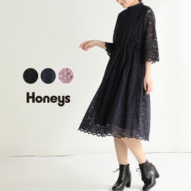 楽天市場 ハニーズ ワンピース 長さ 袖 七分袖 五分袖 の通販