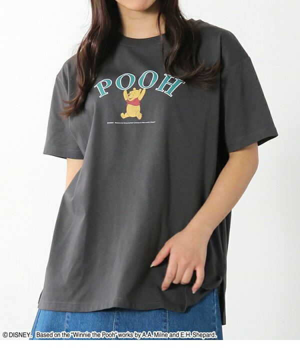楽天市場 トップス Tシャツ 半袖 イラストプリント ロゴ ゆったり おしゃれ レディース 春 夏 Sale セール Honeys ハニーズ プーさん ゆるｔシャツ ハニーズ オンラインショップ