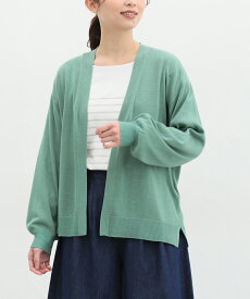 トップス カーディガン レディース 白 黒 長袖 羽織 UVカット シンプル 花粉リリース加工 Honeys ハニーズ 花粉対策トッパーカーディガン