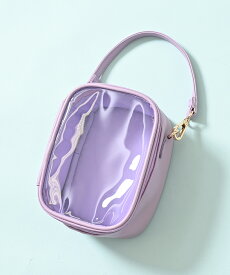 【最大2000円OFFクーポン♪】SALE ポーチ 推し活 ぬいぐるみ 透明 収納 ぬい クリアポーチ ストラップ 背面ポケット バッグ セール Honeys ハニーズ ぬいぐるみポーチ