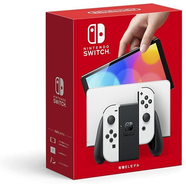 Nintendo Switchファミリーの新しい仲間として「Nintendo Switch(有機ELモデル)」が加わりました！ 【あす楽・送料無料】Nintendo Switch(有機ELモデル) Joy-Con(L)/(R) ホワイト