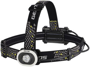 GENTOS(�W�F���g�X) LED �w�b�h���C�g USB �[�d��/�P3�d�r �y���邳90-600���[����/���p�_��4-7.5���ԁz GD�V���[�Y GD-101H/GD-102D/GD-180H �o�R �ނ�