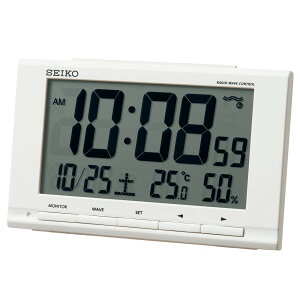 �Z�C�R�[�N���b�N(Seiko Clock) �u�����v �� �{�̃T�C�Y:9.1×14.8×4.7cm �ڊo�܂����v �d�g �f�W�^�� �J�����_�[ ���x ���x �\�� SQ789W