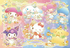 【日本製】ビバリー 1000ピース ジグソーパズル サンリオキャラクターズ キラキラおやつタイム（49×72） 1000-125