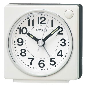 �Z�C�R�[�N���b�N(Seiko Clock) �ڊo�܂����v �u�����v �A�i���O ���p�[�� 65×64×38mm PYXIS �s�N�V�X NR449W