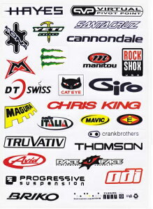 サイクルステッカー バイクブランド 自転車 ステッカー 自転車をオリジナルカスタムできるステッカー 26種類セット