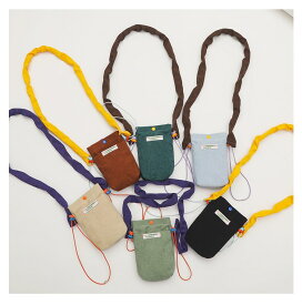 【期間限定20％OFFクーポン 】大人気スマホポーチ レディース ショルダーバッグ コーデュロイ お財布ポシェット 肩掛け 縦型 斜めがけ 携帯 ミニ カバン 鞄 旅行 可愛いポーチ くすみカラー 学生　韓国 プレゼント
