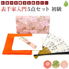 茶道 入門セット 表千家 初心者向 入門 おすすめ 5点セット 茶道具 女子用 女性向 学校茶道 【別倉庫発送】 送料無料