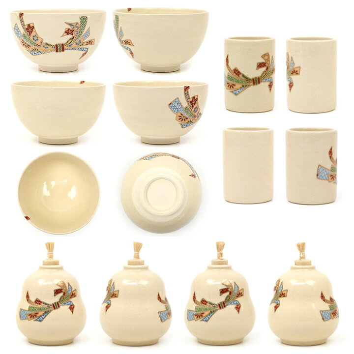 楽天市場】茶道具 茶箱 溜柿合茶箱10点 セット 茶箱セット 茶碗 振出 