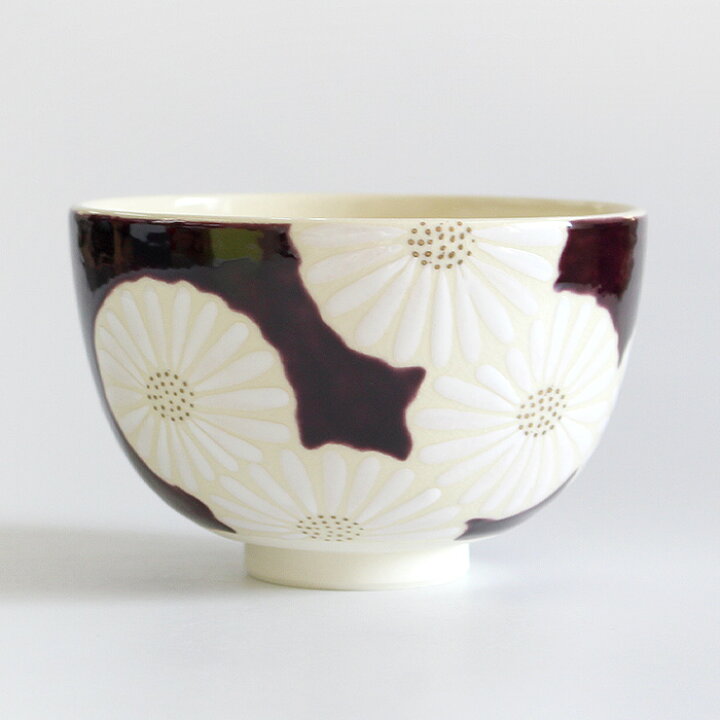 【すべてのアクアリウムの種類】 京都 清水焼中村桜谷作　抹茶碗「駒に凧」(桐箱入り) 🏁