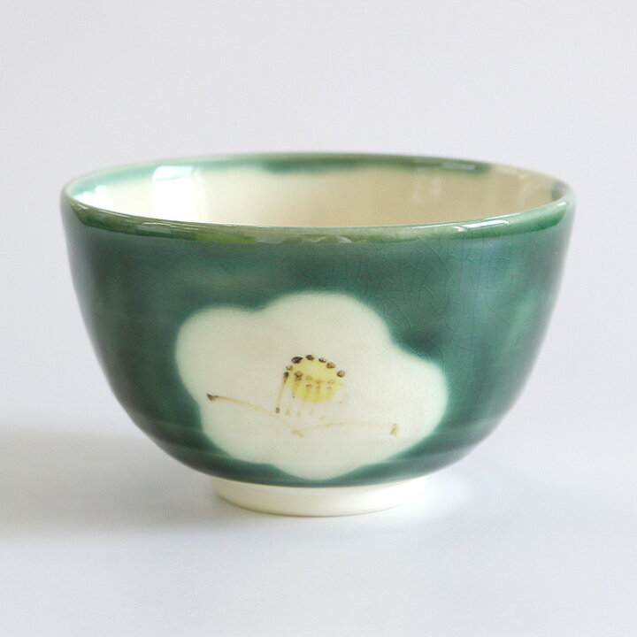 楽天市場】茶道具 抹茶茶碗 清水焼 織部椿 西川貞三郎商店 京焼 お茶碗  