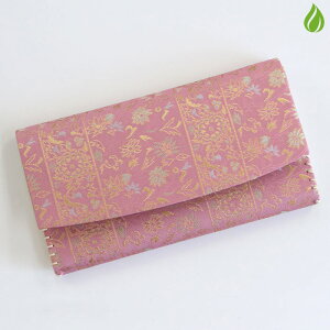 茶道具 名物裂 三ツ折(懐紙入) 花文更紗 (かもんさらさ) 中川政七商店 絹 正絹 シルク 服紗ばさみ 袱紗ばさみ 服紗入れ 帛紗入れ 袱紗入れ 三折れ 懐紙入れ 懐紙ばさみ (z) 送料無料